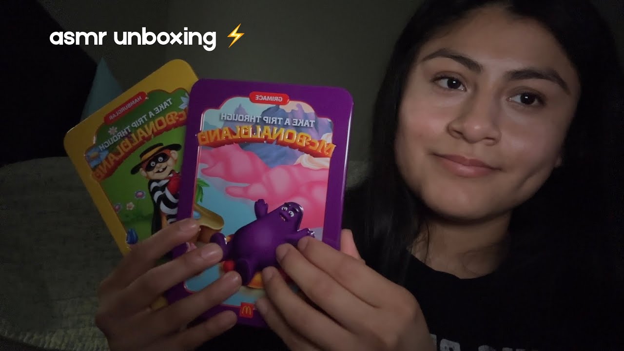 ASMR Unboxing McDonaldland Tin Box Series (slow asmr) #asmrvideo #leliasmr #mcdonaldland 