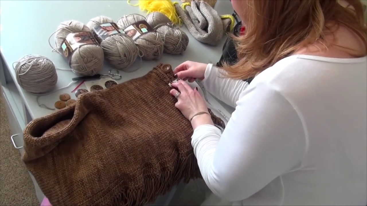 DIY Tutorial: How to Make a Ralph Lauren Fringed Scarf on Addi Express King Size Knitting Machine