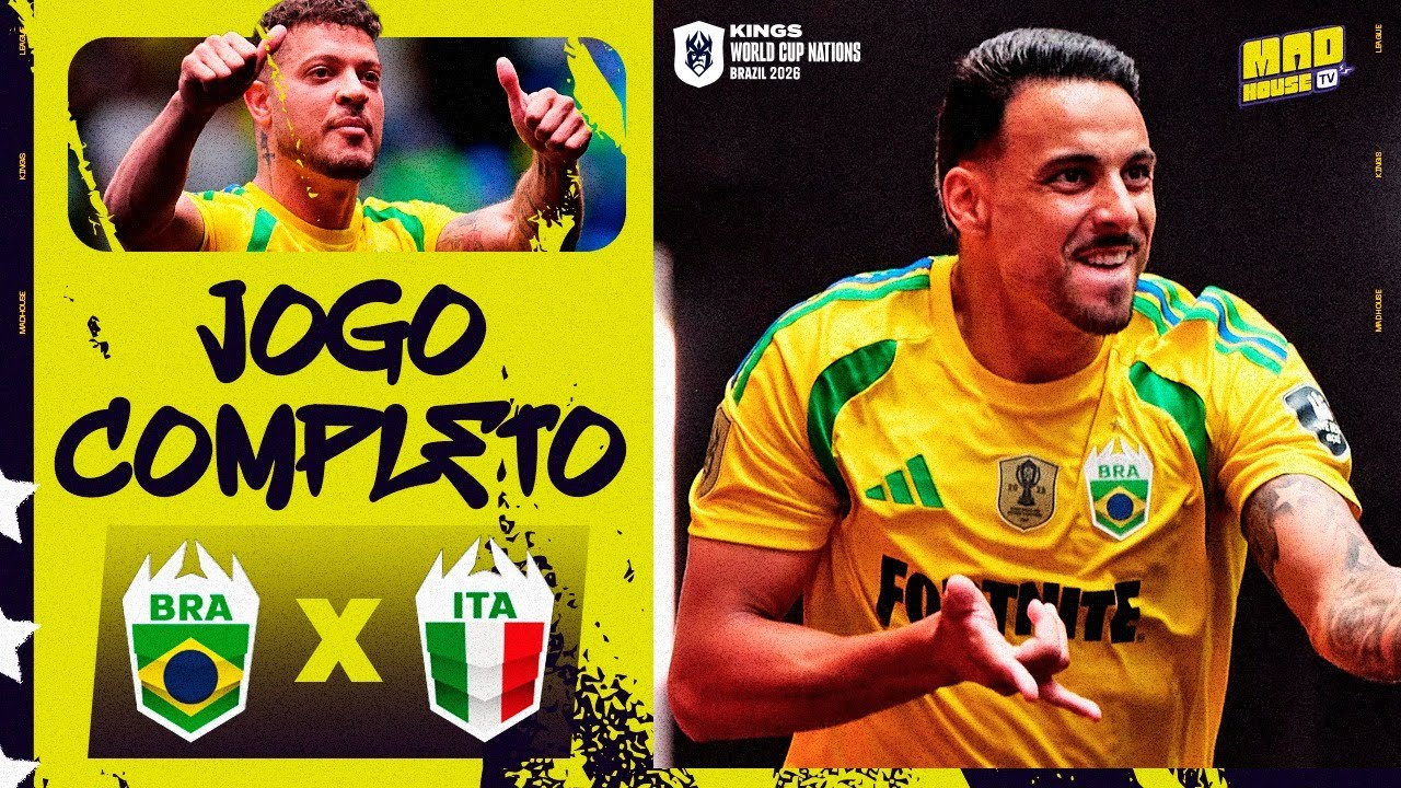 BRASIL X ITÁLIA - (KINGS WORLD CUP NATIONS 2026) - JOGO COMPLETO