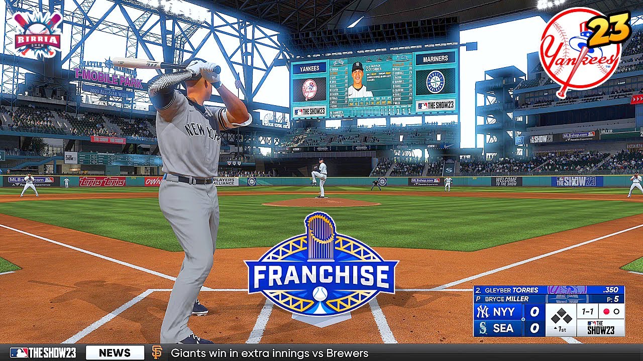 MLB The Show 23 New York Yankees vs Seattle Mariners | Franchise Mode # 23 | Gameplay PS5 60fps HD