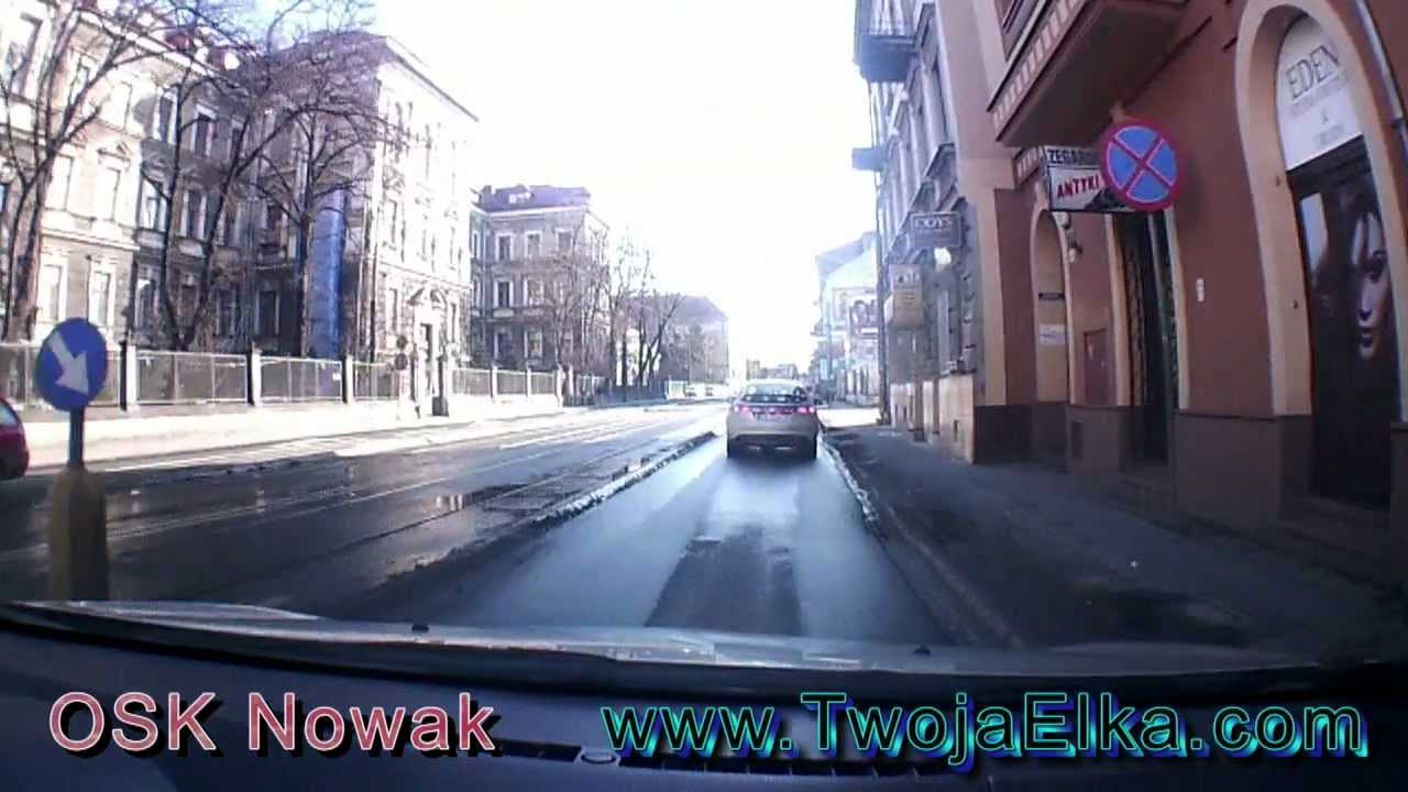 cz.1 MORD Kraków ul. Nowohucka trasa egzaminacyjna na prawo jazdy Koszykarska