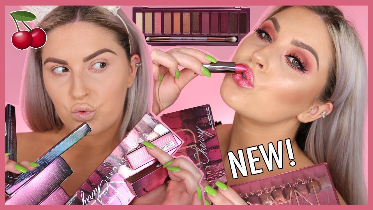 URBAN DECAY Naked Cherry Collection! 🍒 Tutorial & Swatches!