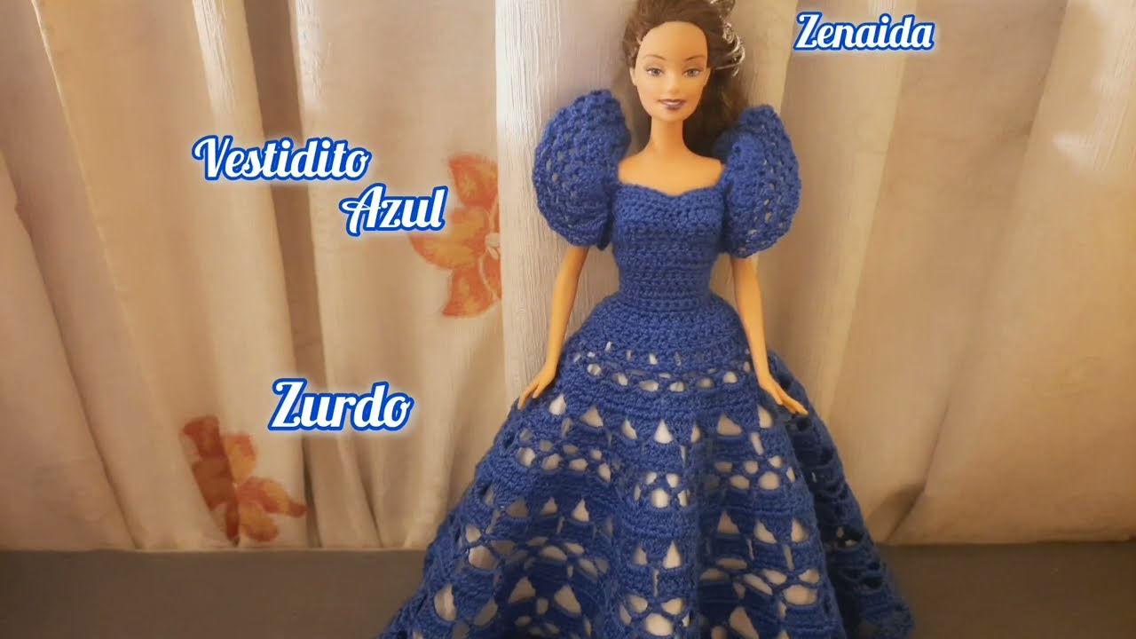 Zurdo, Vestidito Azul, Video completo #zenaida #crochet