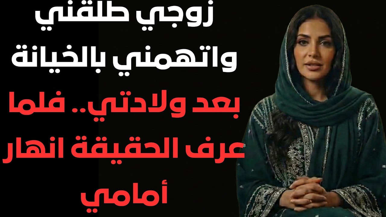 زوجي طلقني واتهمني بالخيانة بعد الولادة.. فلما عرف الحقيقة انهار أمامي!