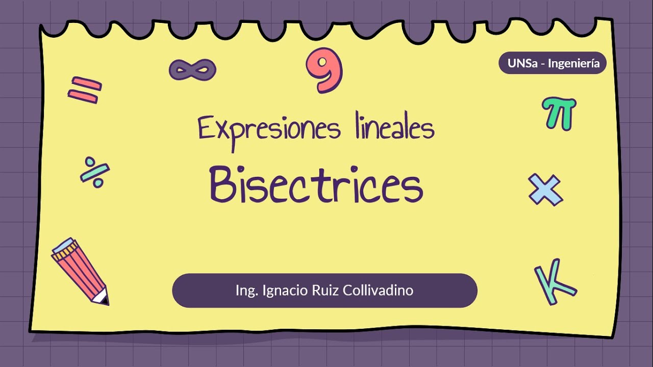 41 - Expresiones lineales - Bisectrices