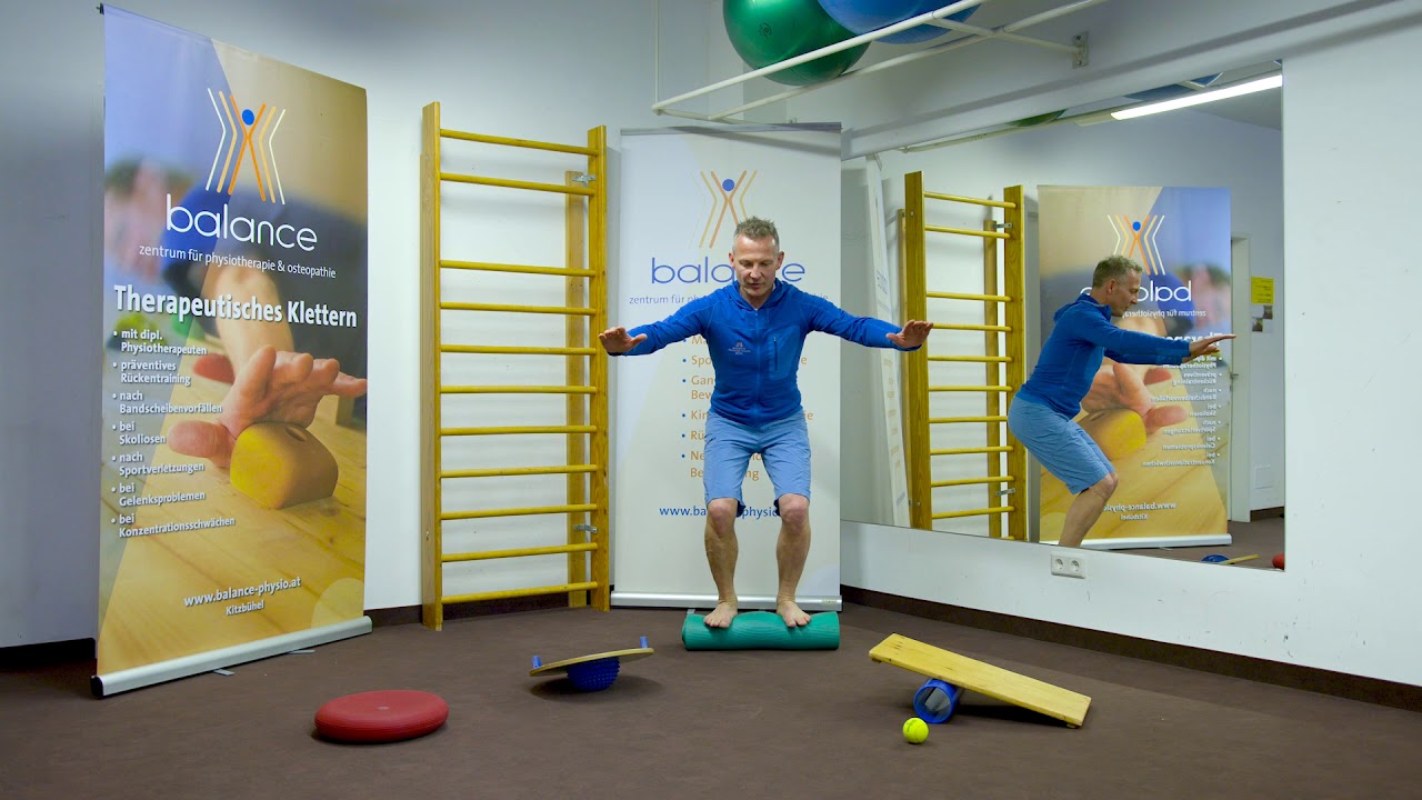 K&ouml;rperbalance & Gleichgewicht st&auml;rken mit einfachen Ger&auml;ten | Balance Physiotherapie