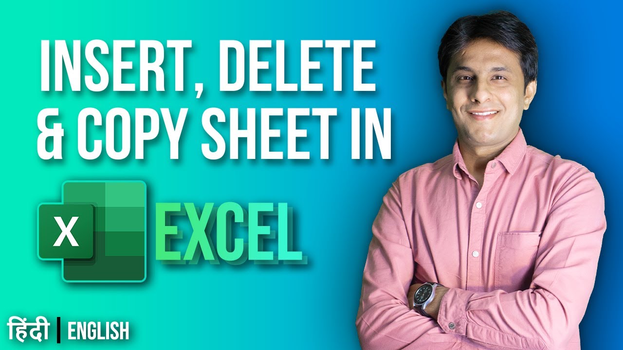 7.5 Insert Delete Copy Sheet | Excel tutorial for Beginner 2022 | Hindi - English by Pavan Lalwani