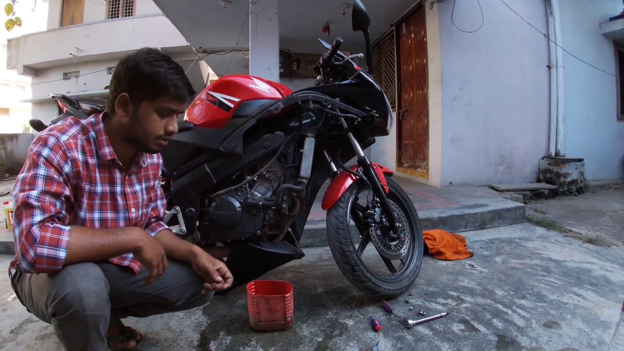how to change coolent for CBR 150 in telugu