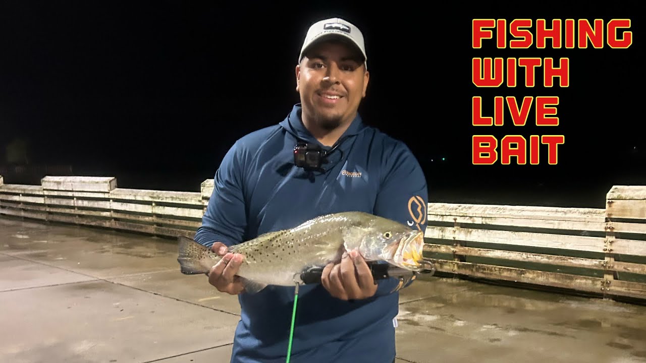 Seawolf Park Fishing 30 MPH WINIDS for some MOSTER TROUT