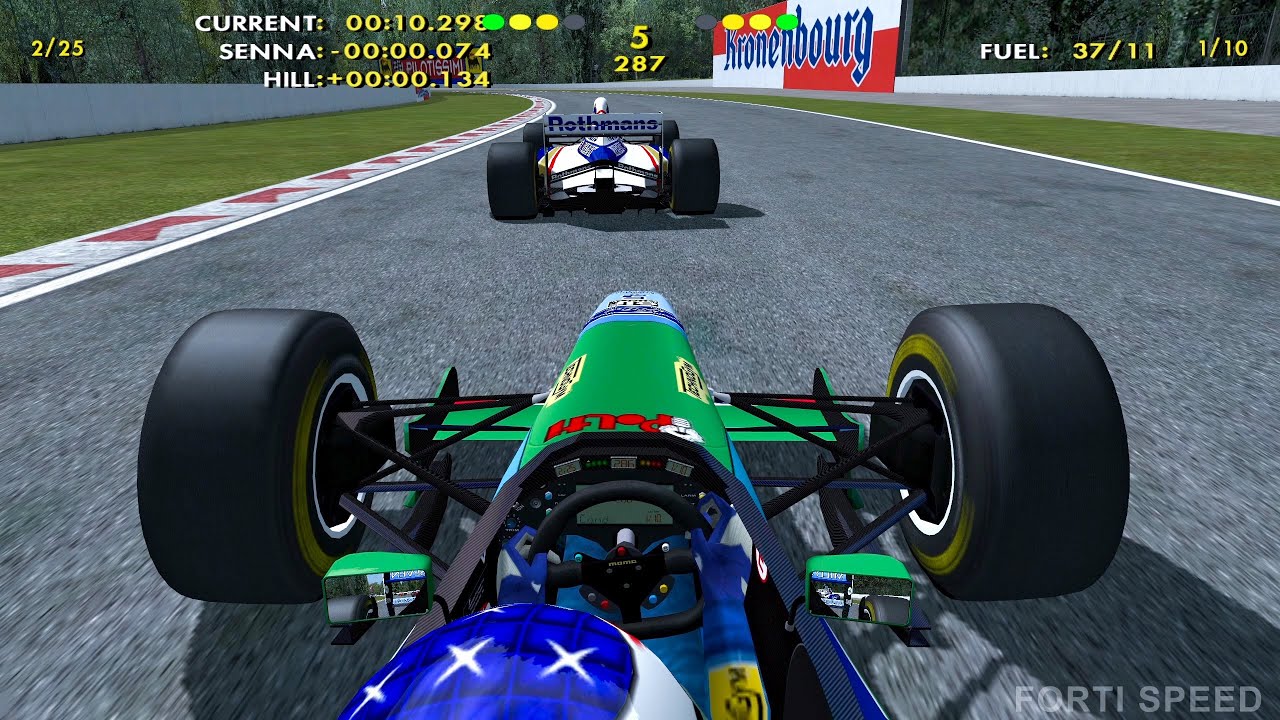 F1 1994 Schumacher fight Senna | Imola San Marino | Benetton Ford | F1 Challenge 99 02 | HD