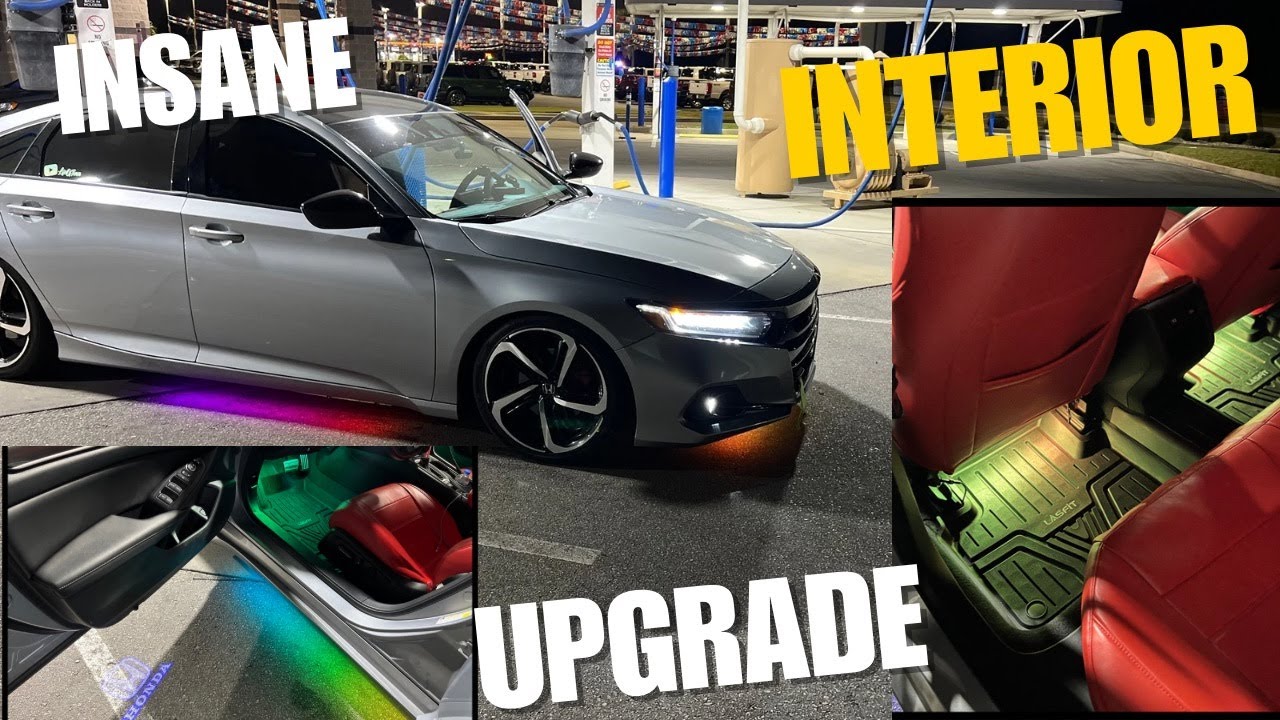 INSANE Honda Accord Interior Upgrade!
(Floor + Door Lights Install)