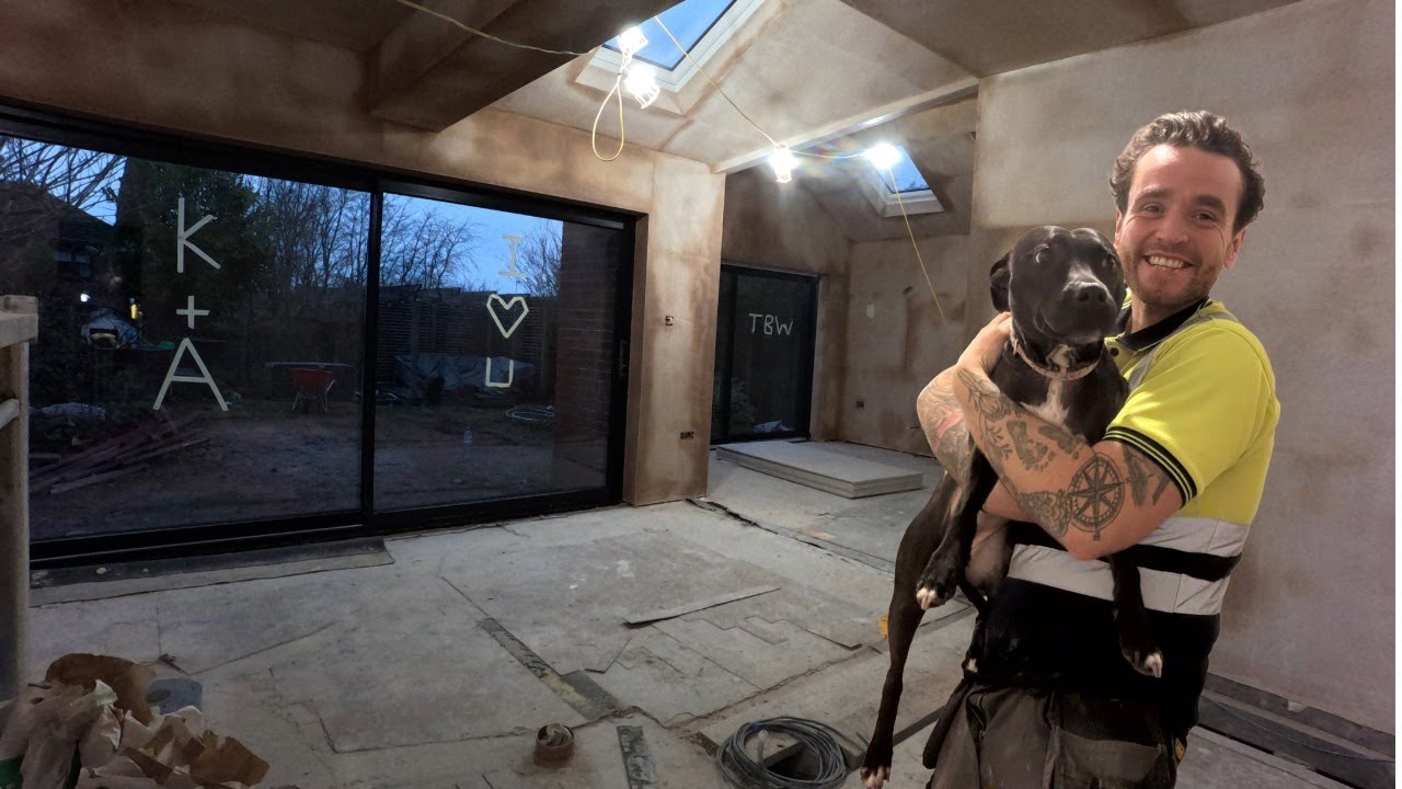 Lots of PLASTERING, Lots of progress & Ravens birthday!