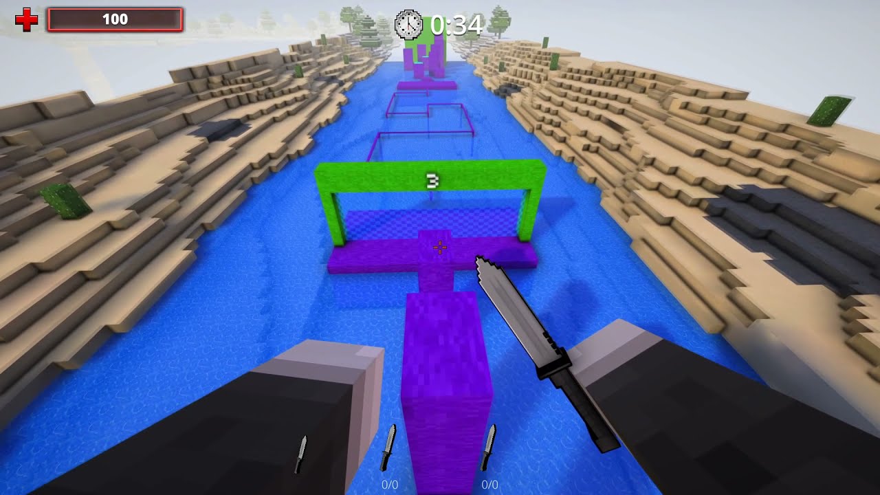 Pixel Strike 3D Deathrun - Cube World PRO Run 1:46!