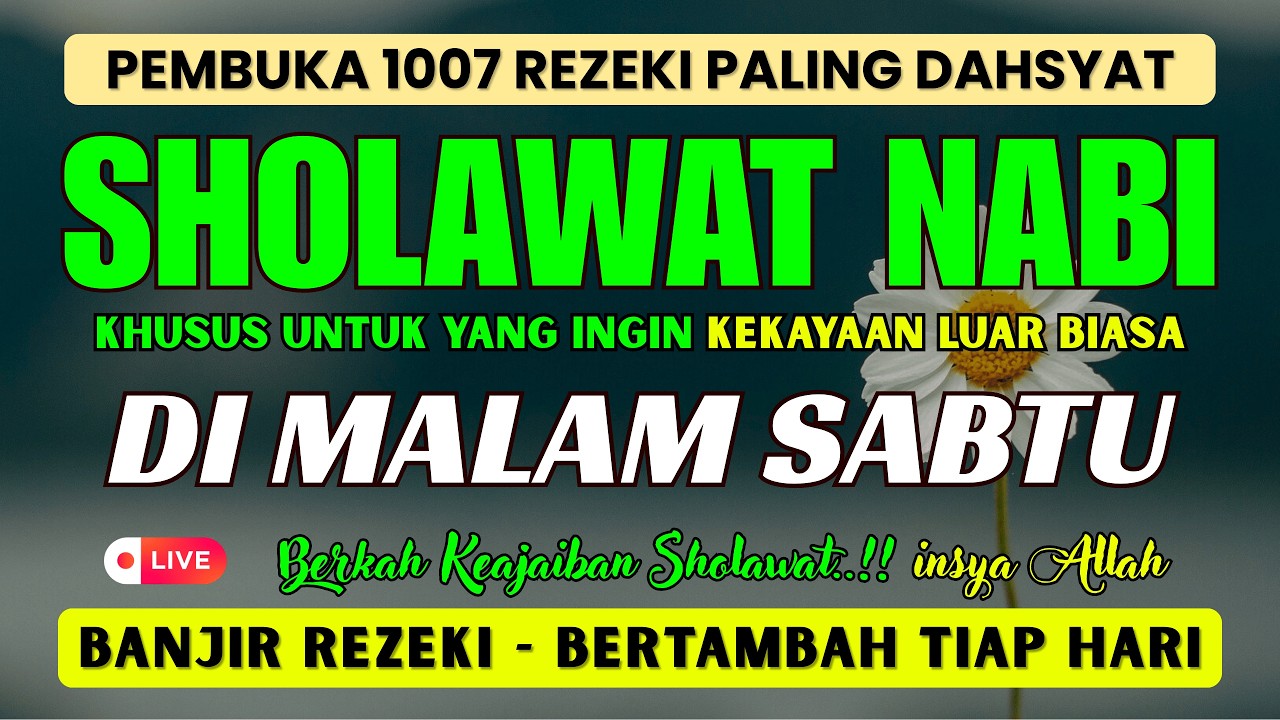 SHOLAWAT PENARIK REZEKI PALING AMPUH | Pembuka Pintu Rezeki Dari Segala Arah | Sholawat Burdah merdu