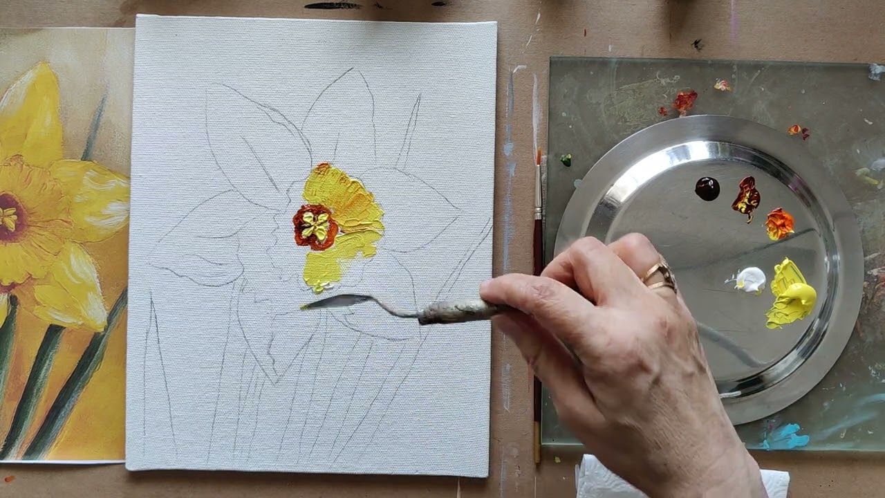 FREE Tutorial - KNIFE Painting - Art Canvas Design Studio