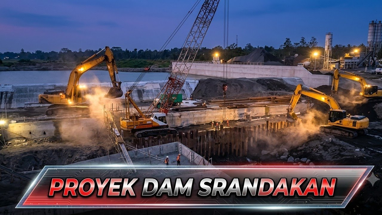 Perkembangan proyek dam srandakan 17 Juli 2026