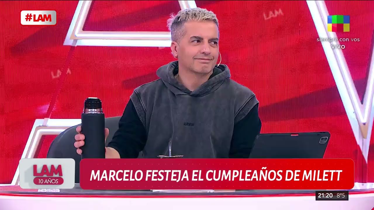 😍 MARCELO TINELLI DE FESTEJO POR EL CUMPLEAÑOS DE MILETT FIGUEROA