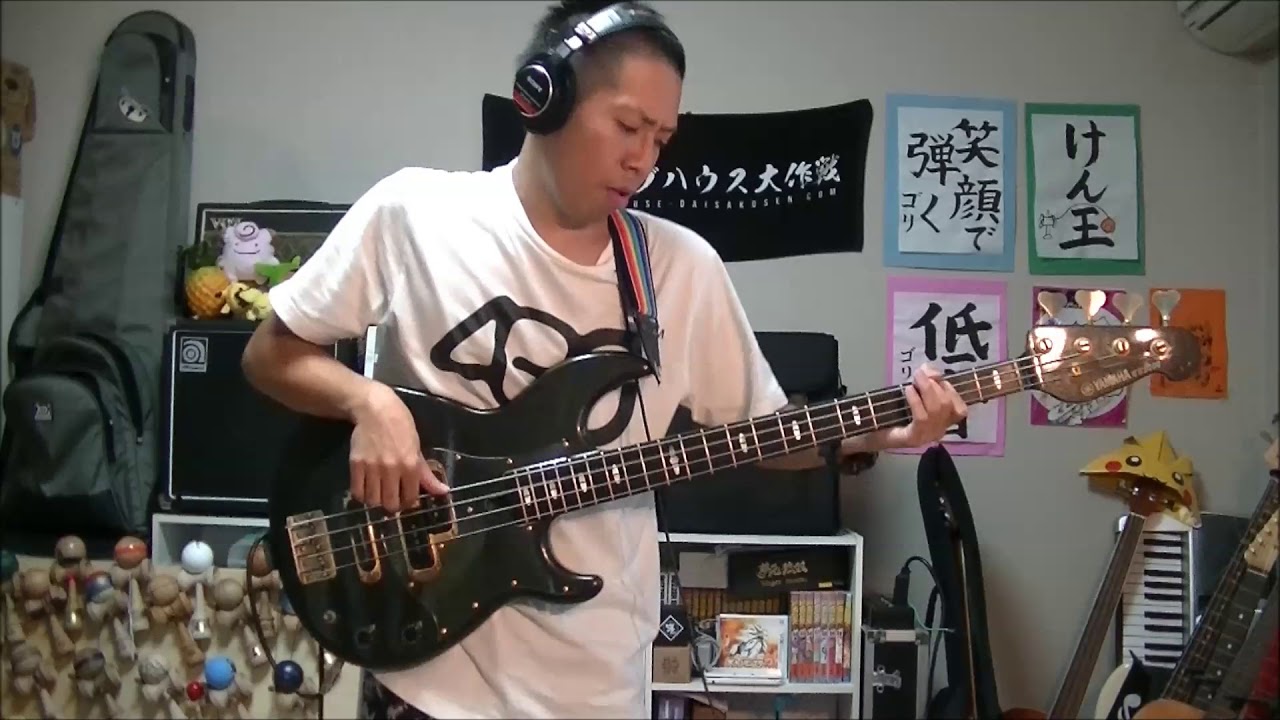 【ベース】笑顔で「どうにもとまらない」を演奏してみた【山本リンダ】