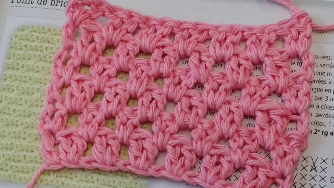 Leçon 7 de ... technique de crochet point entre deux