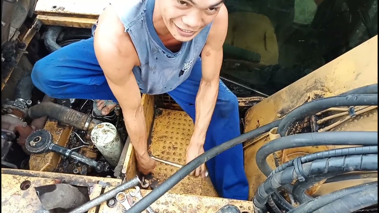 Caterpillar 313 backhoe | Palyado Makina at laging namamatayan sa Operation | Troubleshooting •