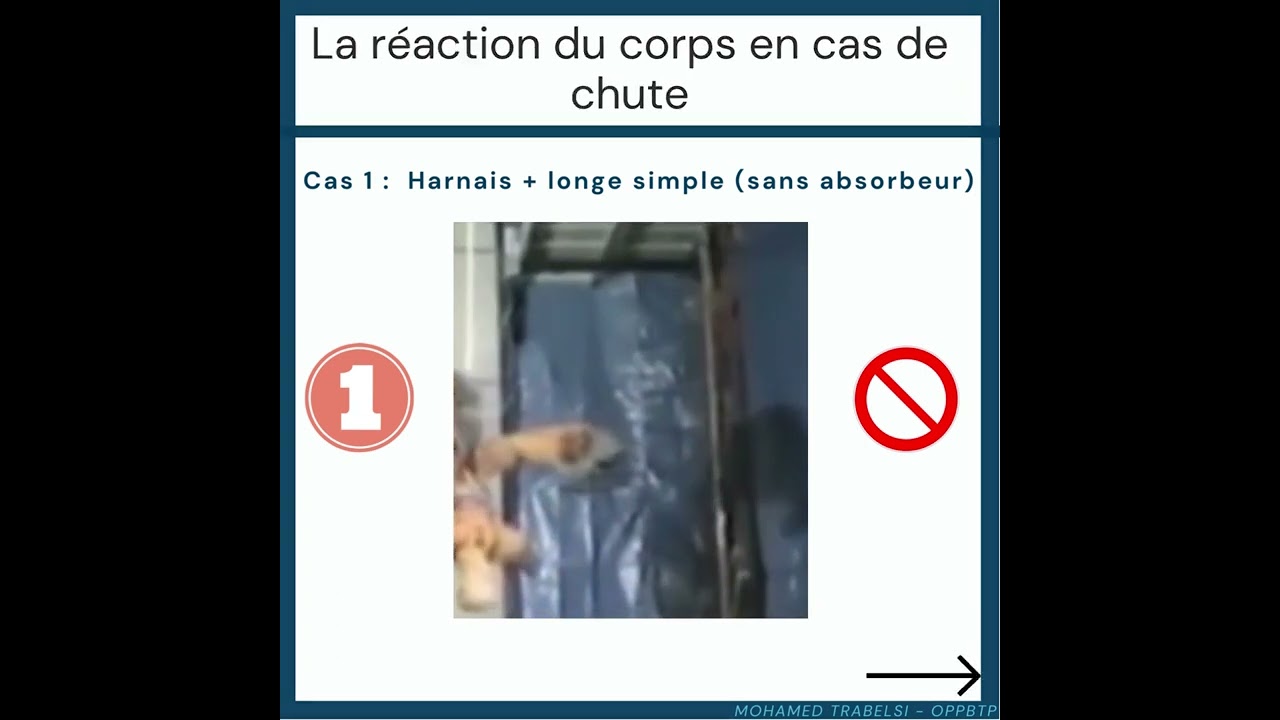 EPI Chute de hauteur (harnais, longe,  cuissard et absorbeur d'&eacute;nergie)