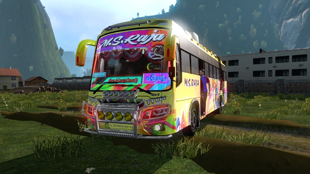 M S RAJA BUS  - TN PRIVATE BUS ETS2 😎 🔥 | TAMIL GIRL GAMER