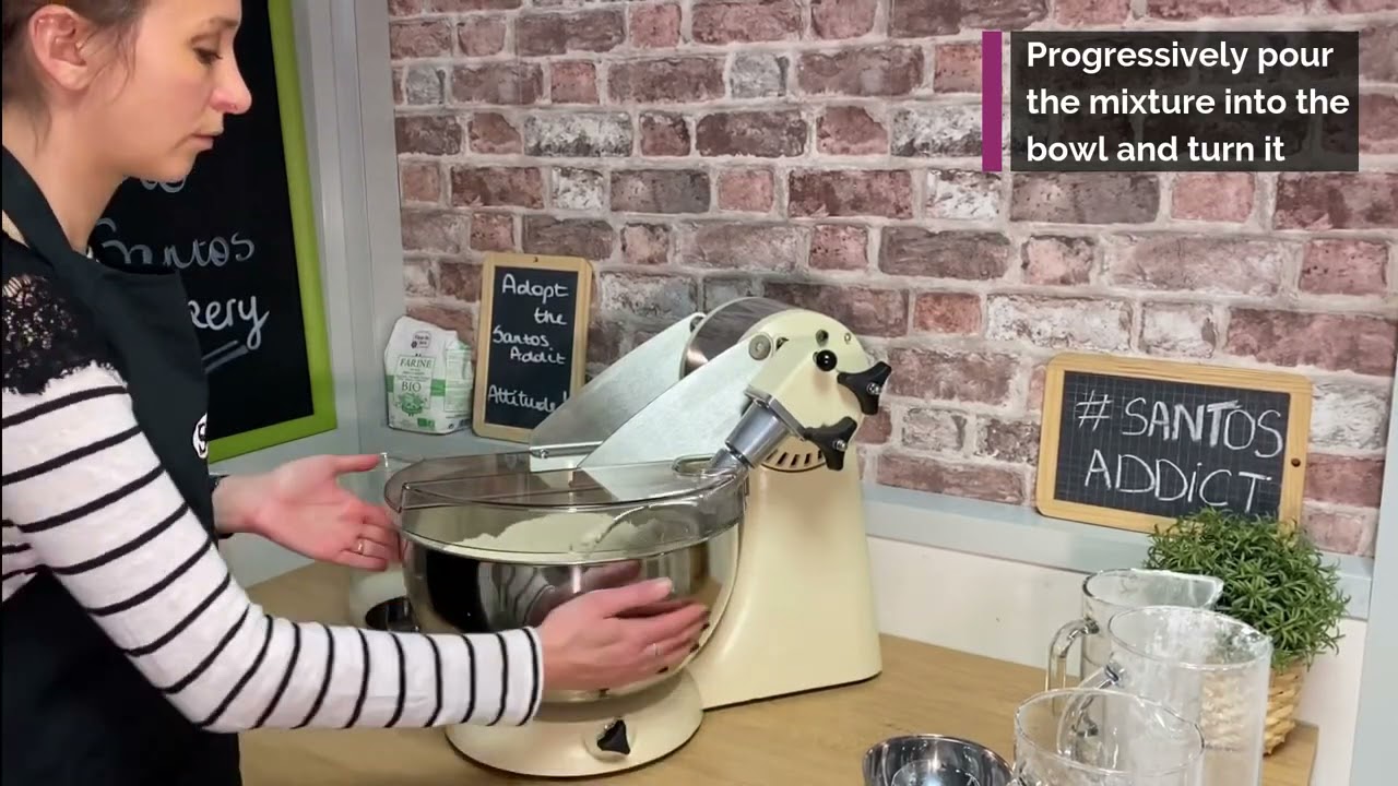 SANTOS Dough Mixer #18   How to make bread dough