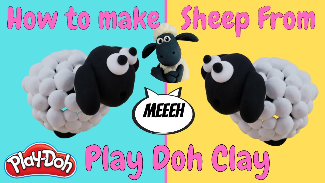 EASY CLAY IDEAS. CLAY SHEEP.