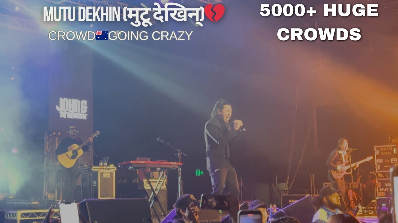 Mutu Dekhin (मुटू देखिन्)💔| John and The locals at Sydney🇦🇺| hear crowds singing 🎶
