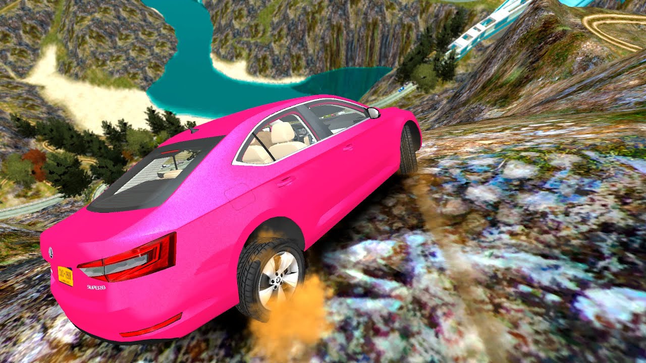 GTA 4 Cliff Drops & Crashes (Real Cars Mods) ep.79