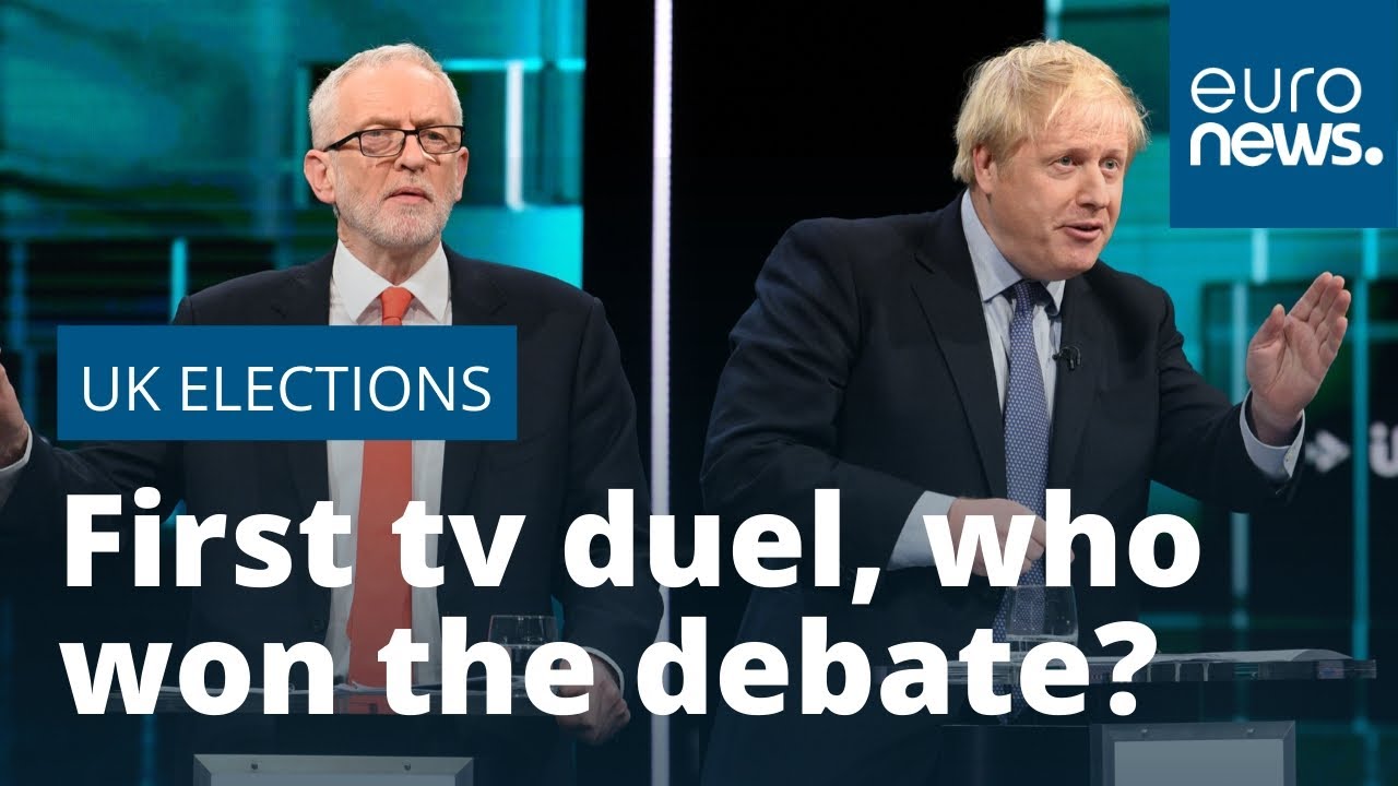 Corbyn and Johnson clash over Brexit in first TV debate