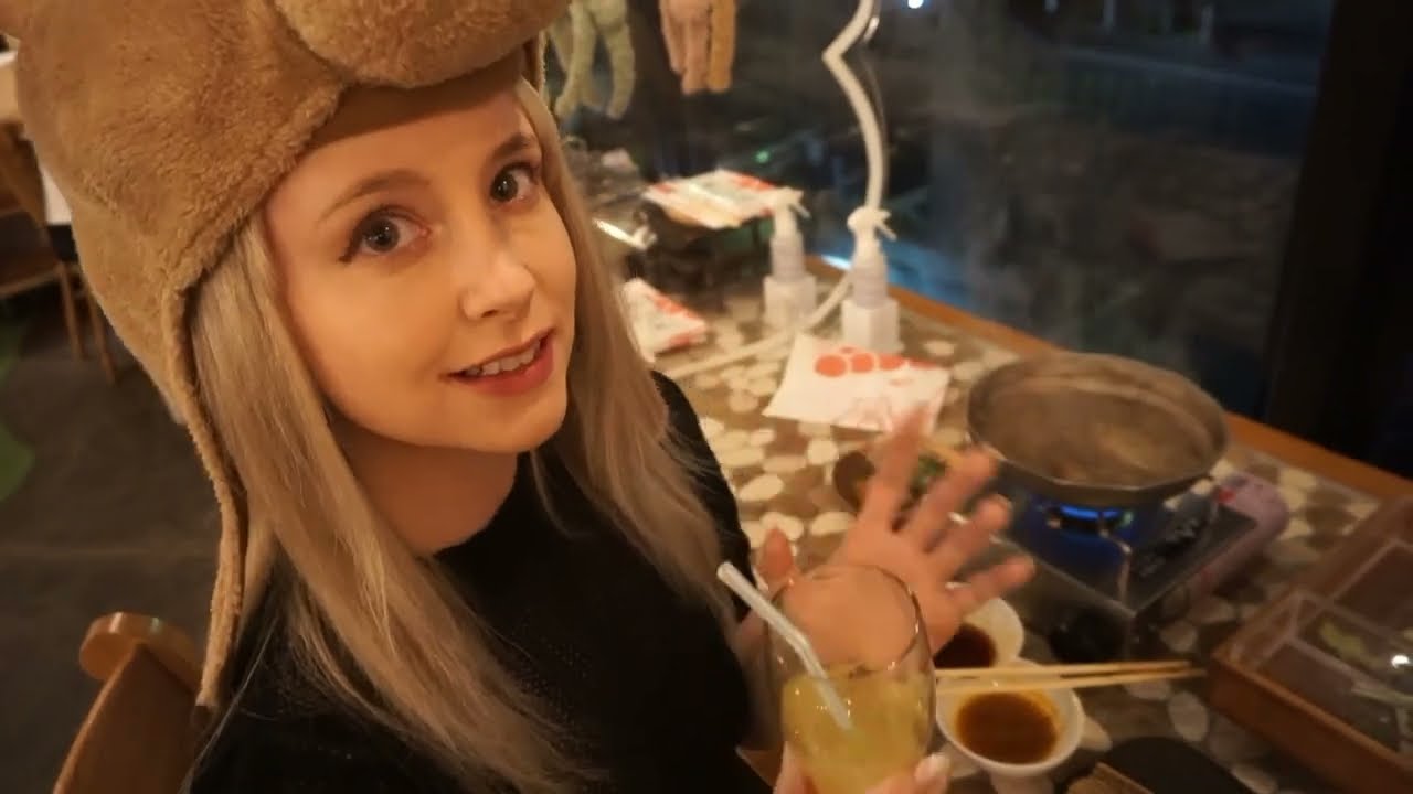 イギリス女子初めてしゃぶしゃぶ食べる！くまちゃん温泉行ってきました！🧸♨️