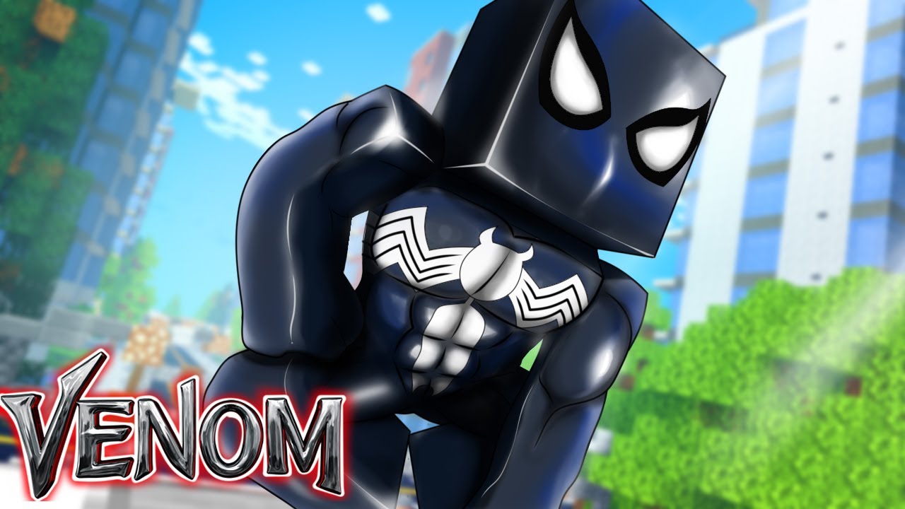 Minecraft - VENOM 🕷🔴 - HOMEM ARANHA COM ROUPA DO VENOM APARECE ! EP 8