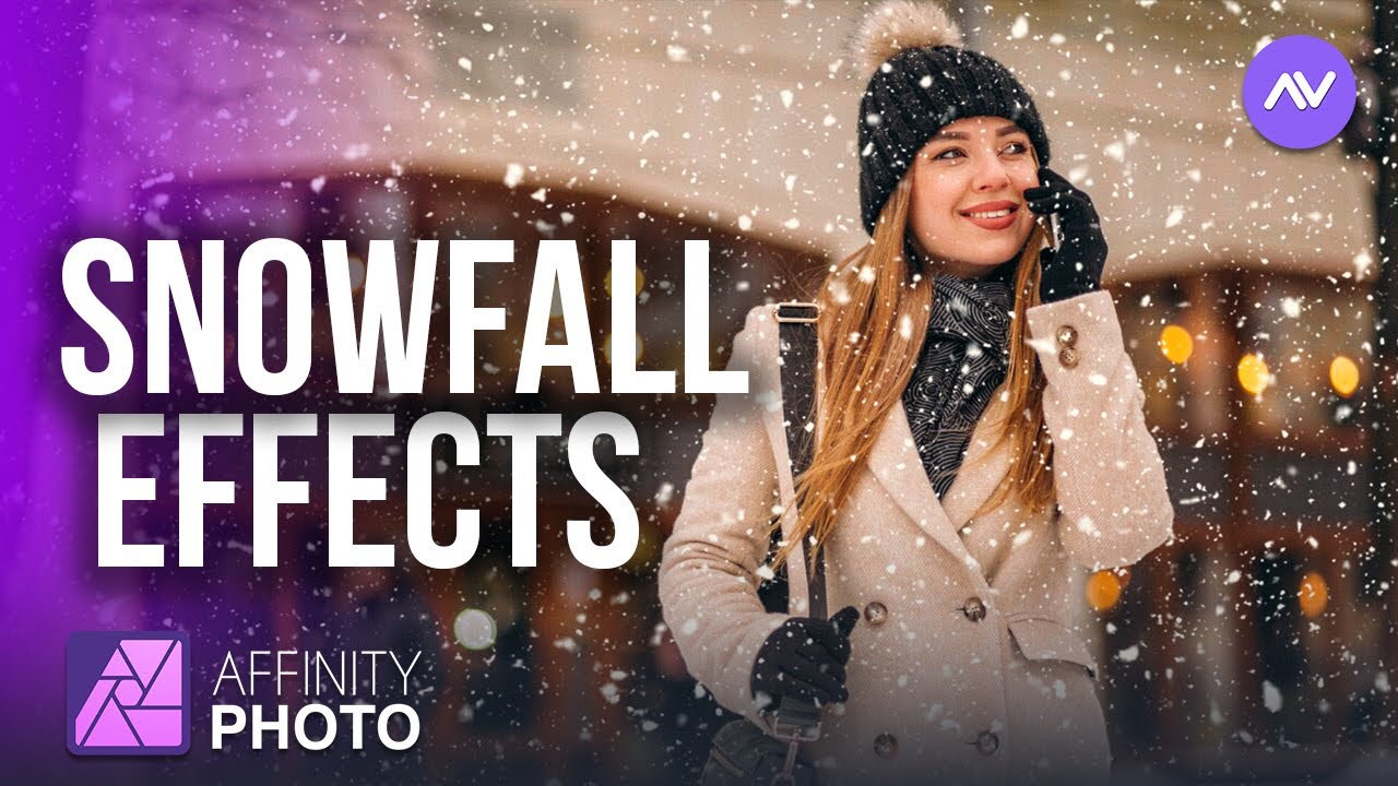Realistic Snowfall Effects in Affinity Photo | Affinity Photo Tutorial