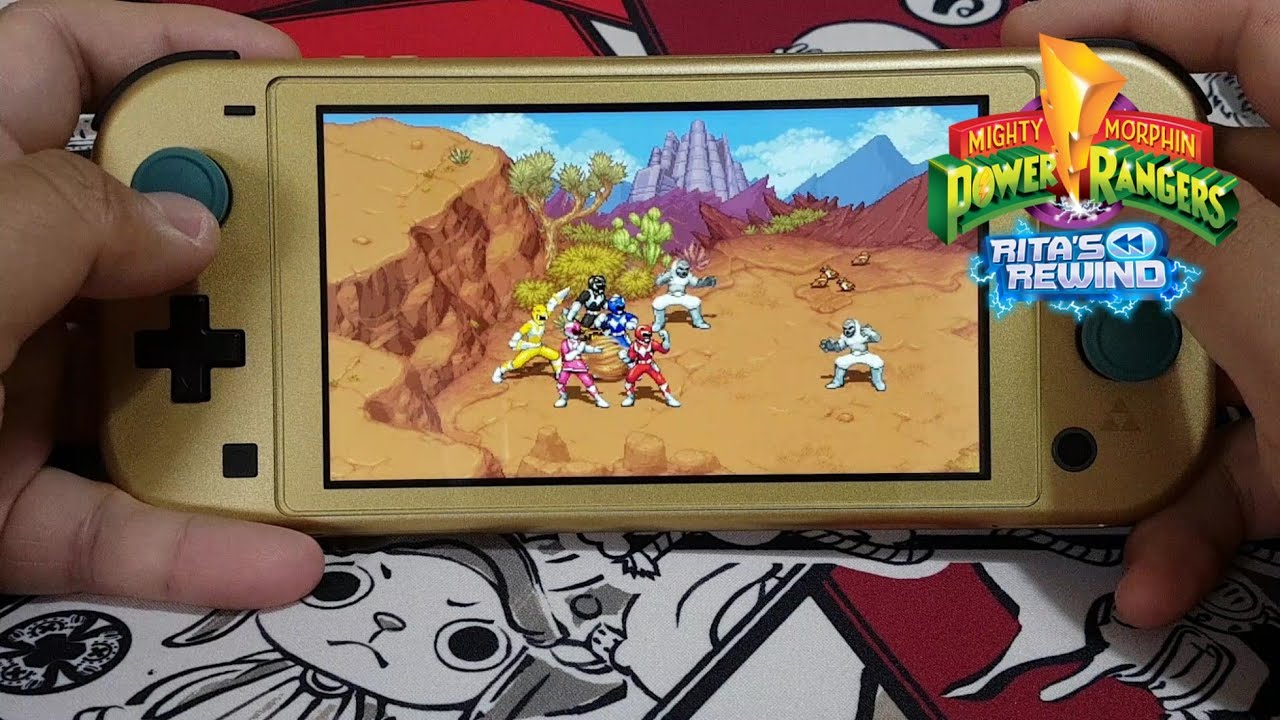 Mighty Morphin Power Rangers: Rita's Rewind Unboxing and Gameplay on Nintendo Switch Lite