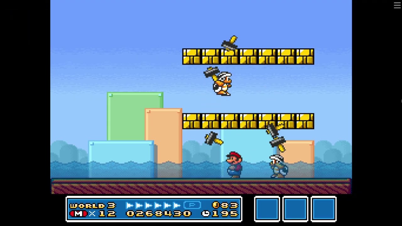 Super Mario All Stars SMB3 Hack World 3 Part 1