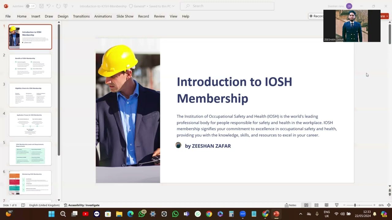 How to apply IOSH Membership - Complete Introduction