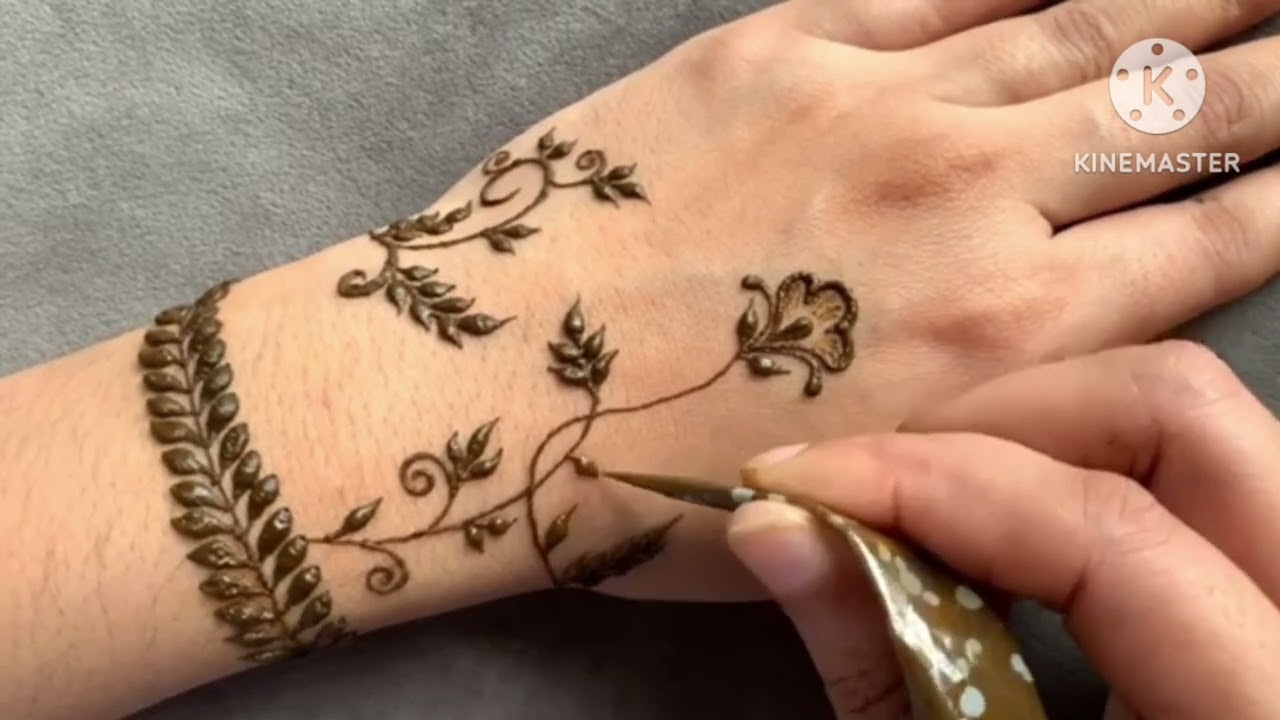 Pakistani minimal mehndi design (पाकिस्तानी मेहंदी डिजाइन ) 👌😍😱