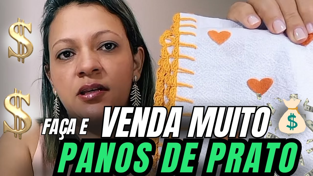GANHE DINHEIRO EM SUA CASA COM ESSE LINDO PANO DE PRATO