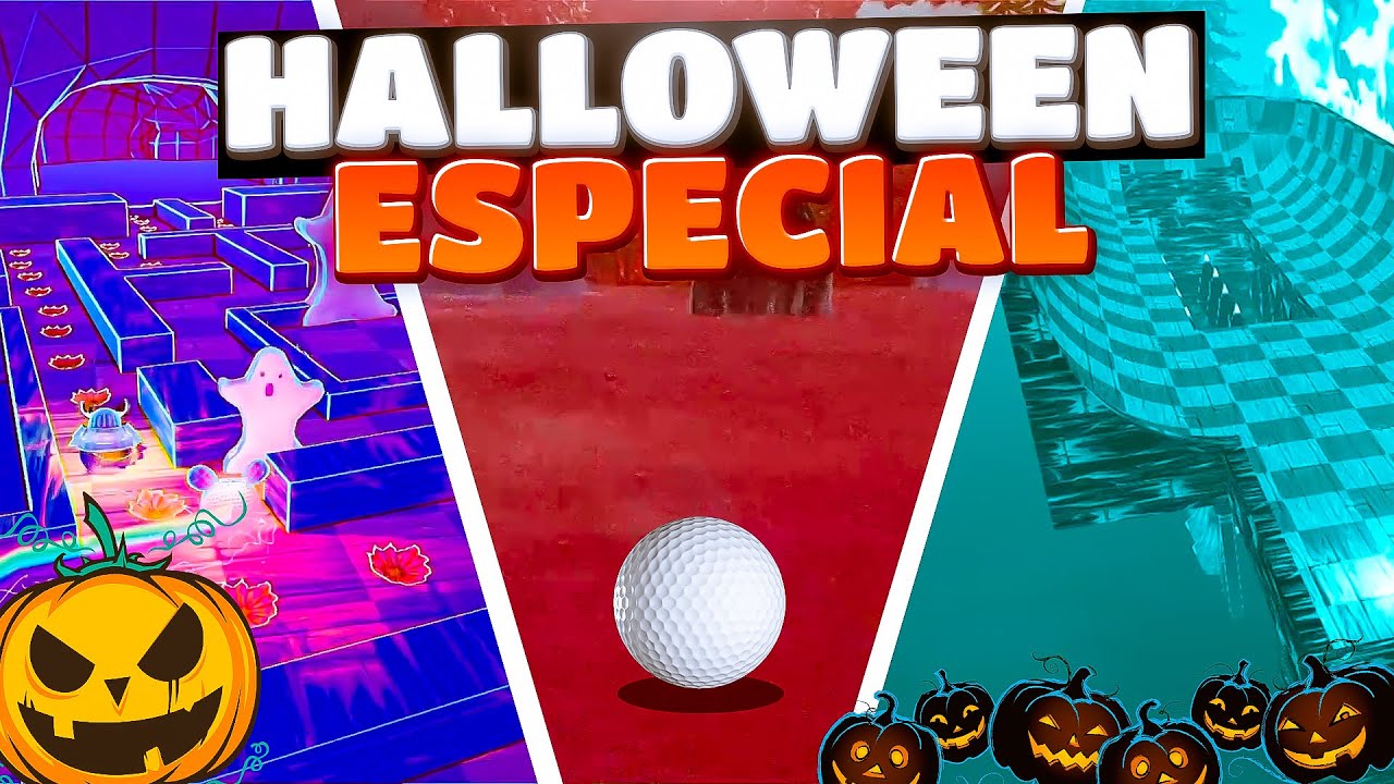 GOLF IT! MAPA DE HALLOWEEN CON SUSTOS, FANTASMAS Y ARAÑAS!