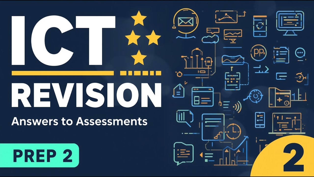 ICT Revision | Prep 2 | Answers to Assessments & Exam Modelsإجابات التقييمات ونماذج الامتحانات