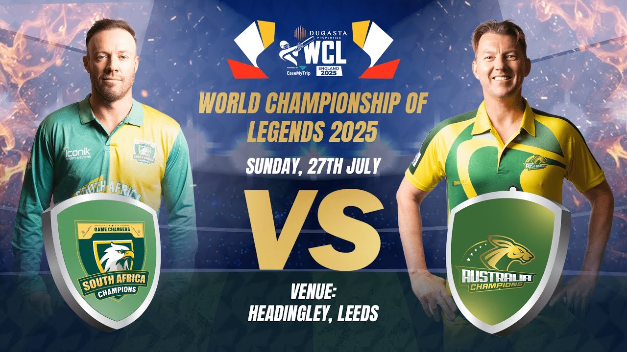 Ab De Villiers’ 39-Ball 100!🔥Crush Aus by 95 Runs! | SA vs Aus Champions | Highlights WCL S2 2025