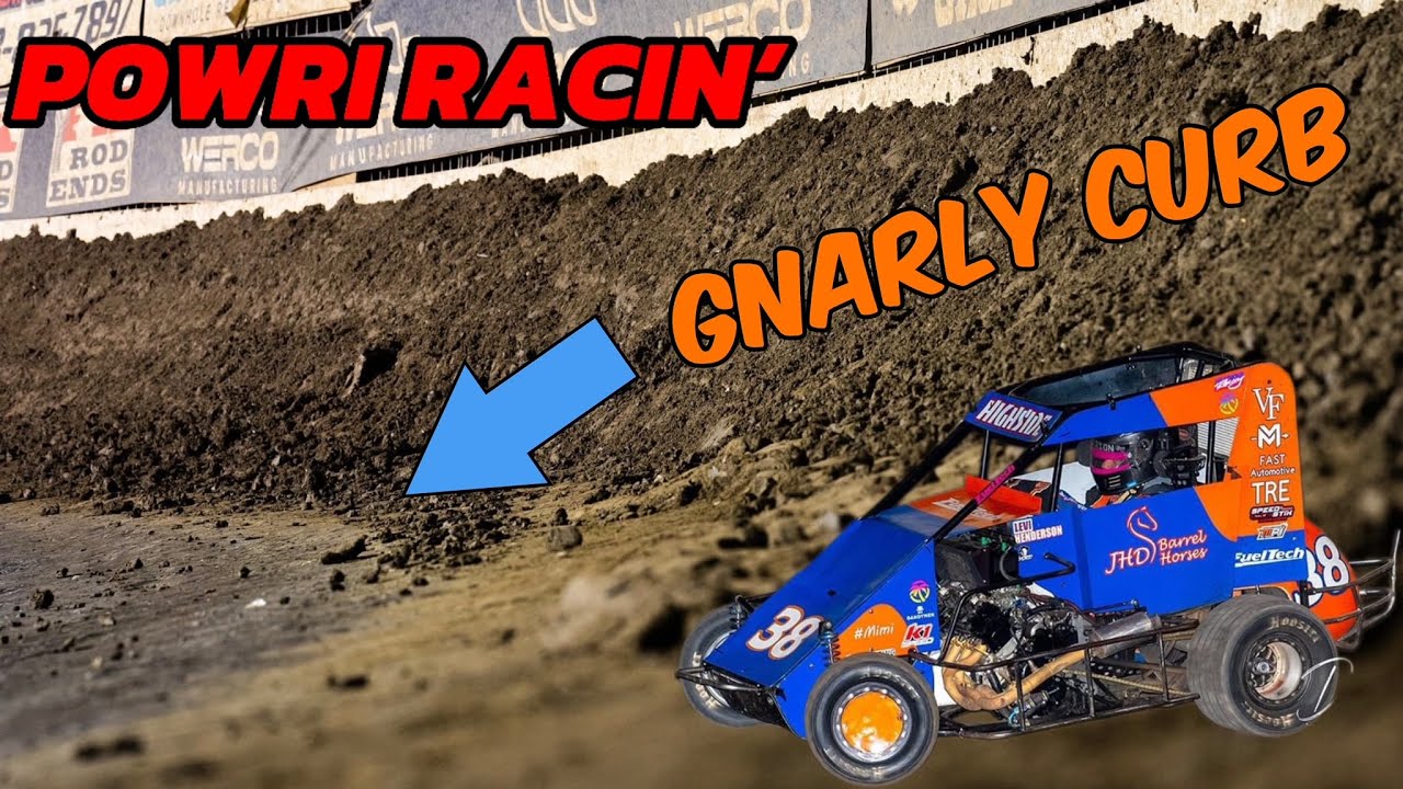 THAT CURB IS 6 FEET TALL! (Insane Racing with POWRI at Port City Raceway!)