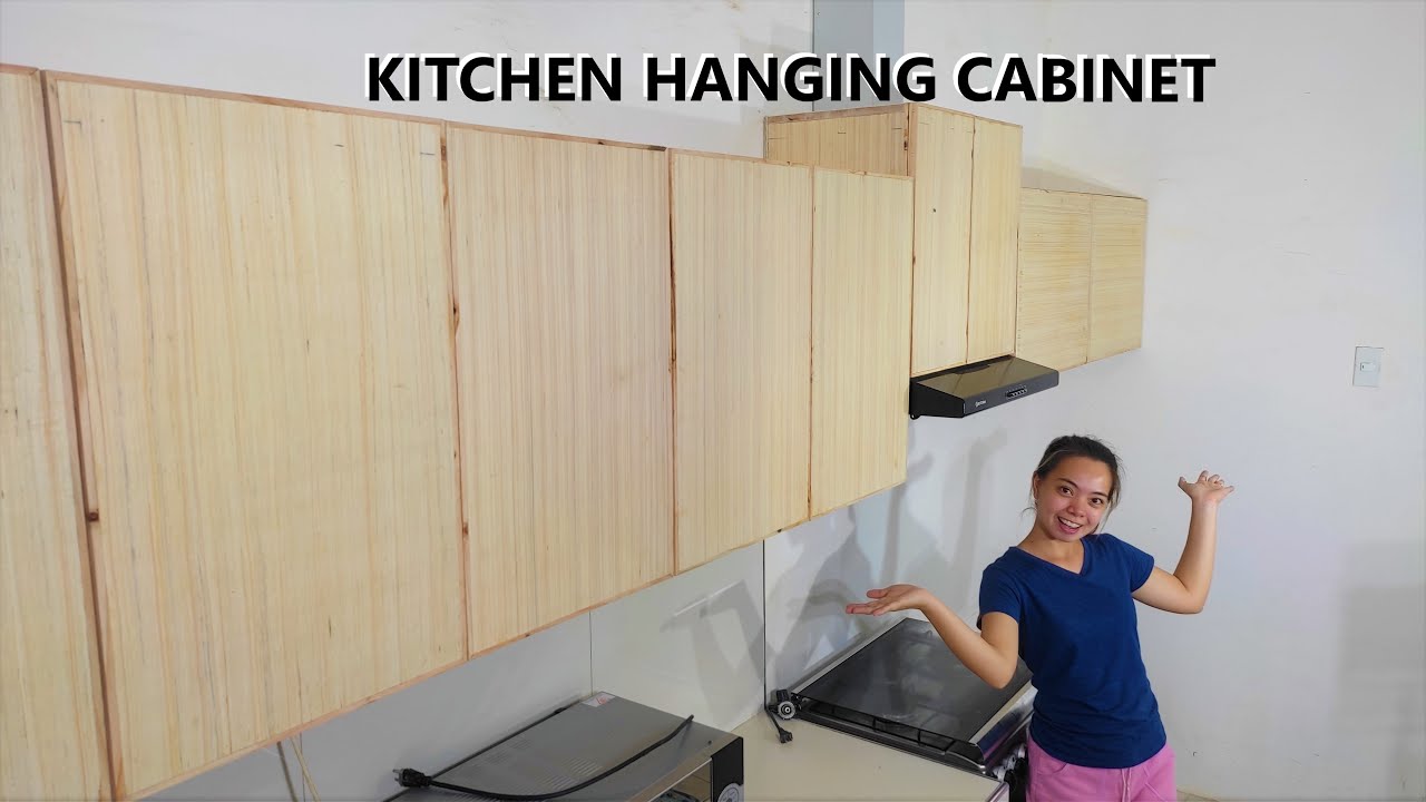 DIY Kitchen Hanging Cabinet with Range Hood