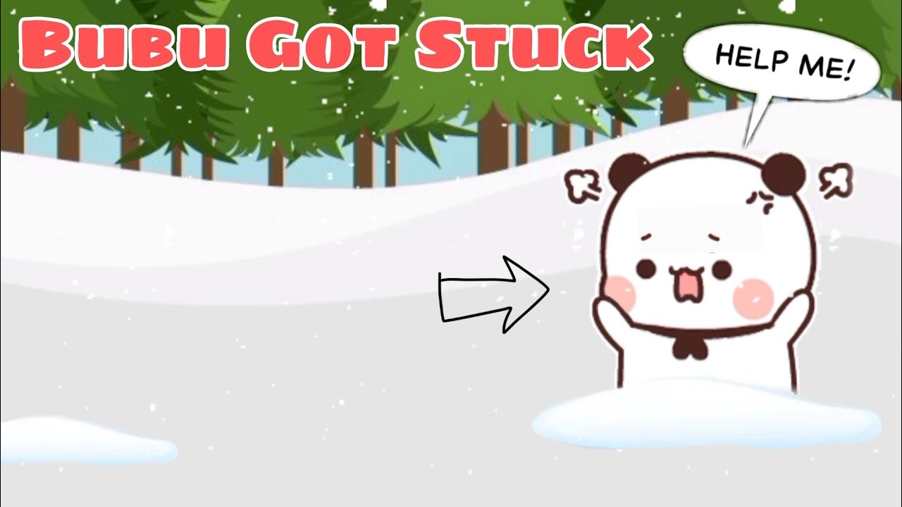 Bubu Got STUCK In SNOW 🥶❄️ (Part-1) |Bubu Dudu| |Peach Goma| |Panda Bear| |Sugar brownie|