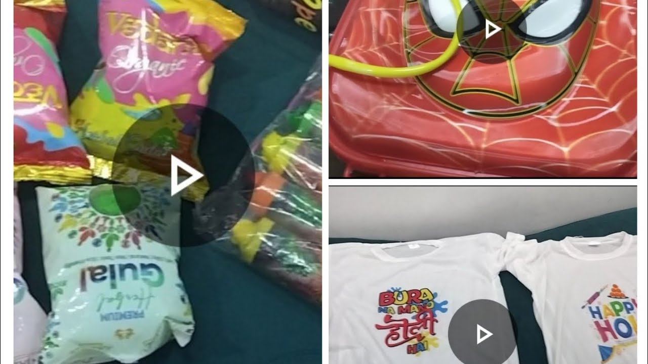Holi ki shopping done #🌈❤️🔥holicolours #happyholi #holispecial #youtubevideos #holivideo #holivlog #