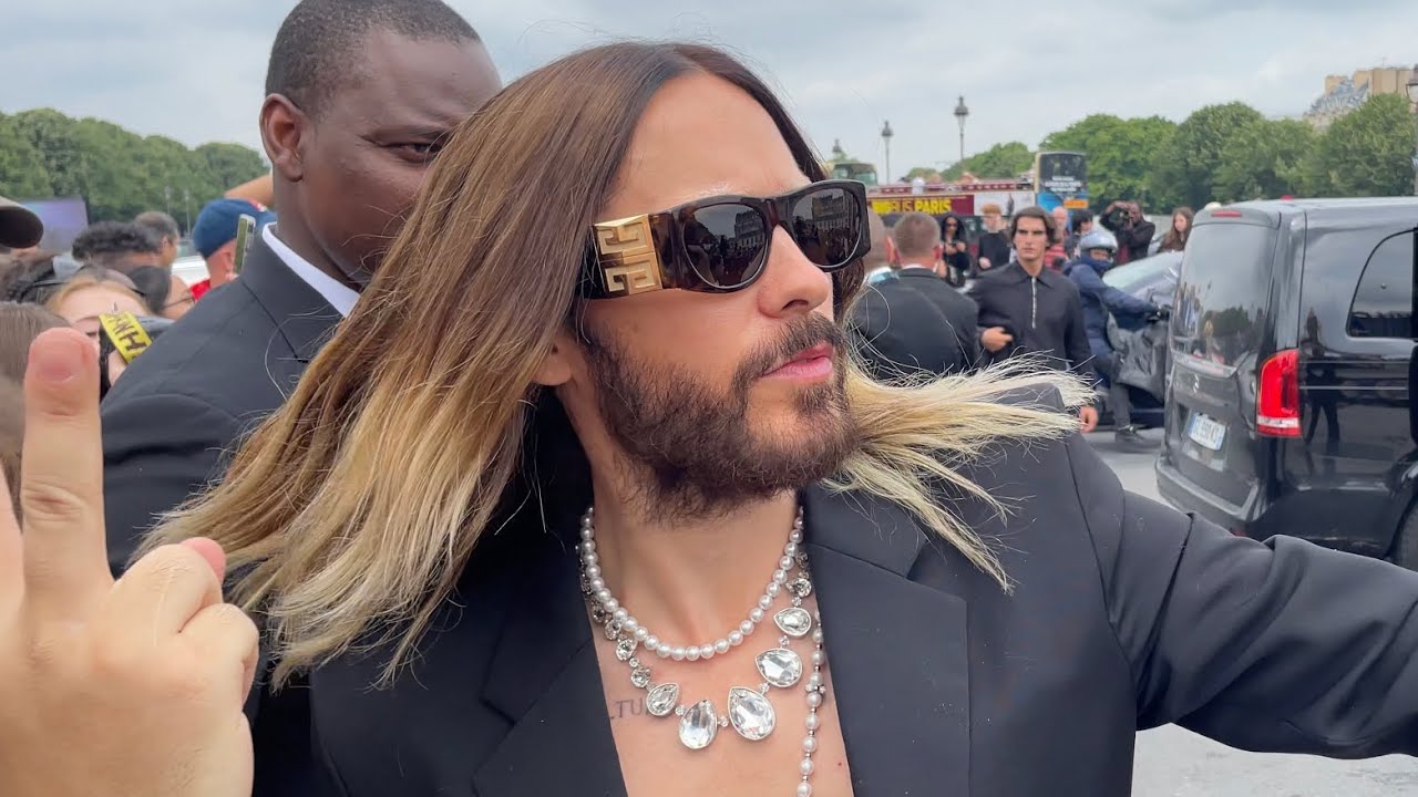 JARED LETO AT GIVENCHY SPRING SUMMER 2024 MENSWEAR SHOW IN PARIS