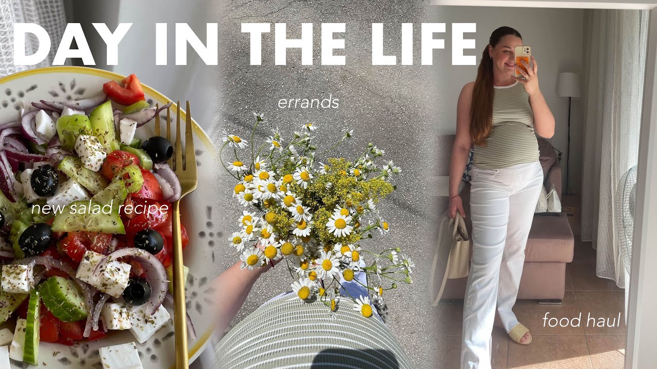 VLOG | DAY IN THE LIFE | new salad recipe,food haul & errands