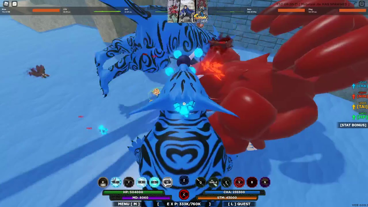 Matatabi Jin Spawn Location and Fight Shinobi Life 2 Roblox