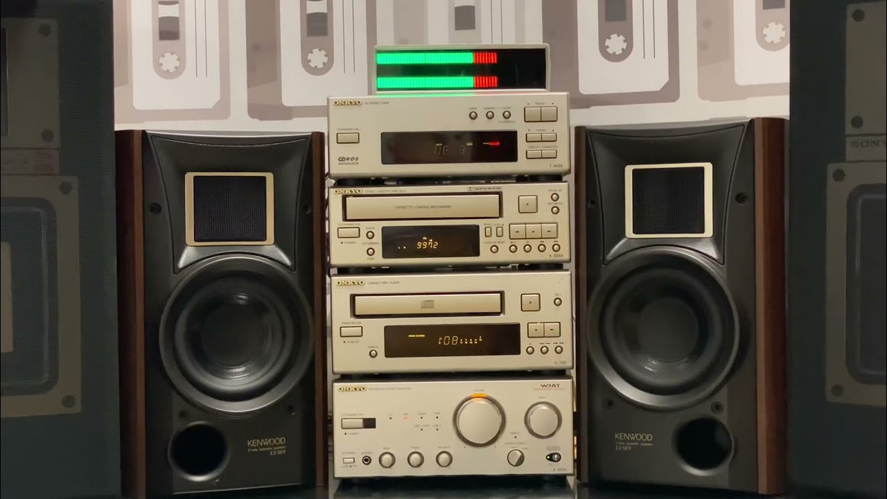 Onkyo A-905X 90&lsquo;er Vintage Mini HiFi Anlage Mit Kenwood Boxen 